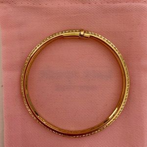 Nadri Pave Bangle Bracelet Gold